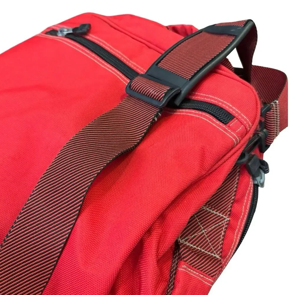 Vtg 90s MARLBORO Red Unlimited Convertible Backpack/Duffle Bag Camping canvas